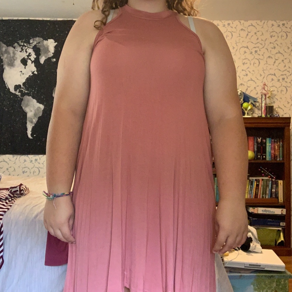 Dusty Pink Flowy Dress